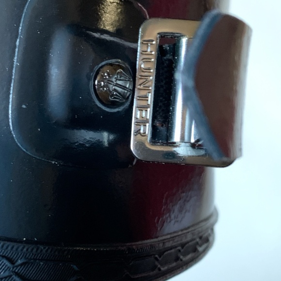 NEW RARE HUNTER Refined Short Gloss Rain Boots NAVY Size 7 - Picture 10 of 16